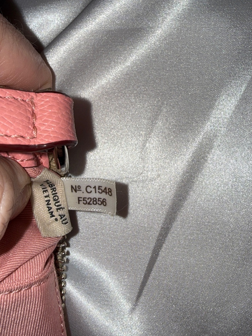 Coach Tan Signature Crossbody with Pink Accents - Picture 3 of 3